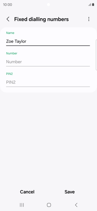 Press Number and key in the required phone number.