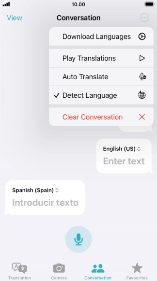 Press Clear Conversation.