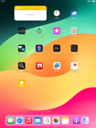 If you're using a Widget Stack: slide up or down on the stack to select the required widget. If you're using a Widget Stack: slide up or down on the stack to select the required widget.