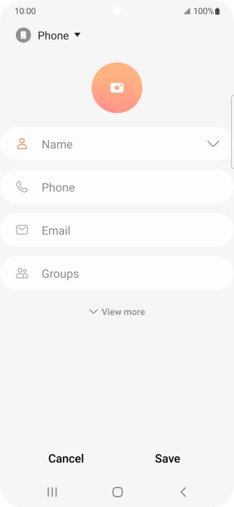 Press the address book drop down list. Press the address book drop down list.
