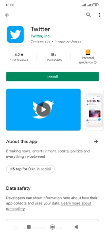 Press Install and follow the instructions on the screen to install the app.