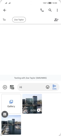Press Gallery and go to the required folder.