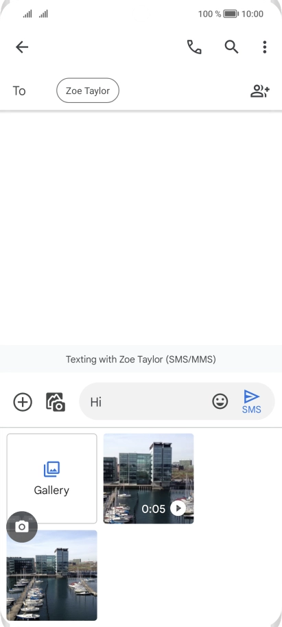 Press Gallery and go to the required folder.