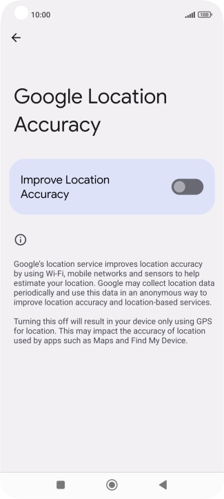 If you press the indicator next to 