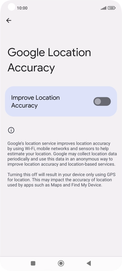 If you press the indicator next to 