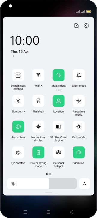 Press the Home key to return to the home screen.