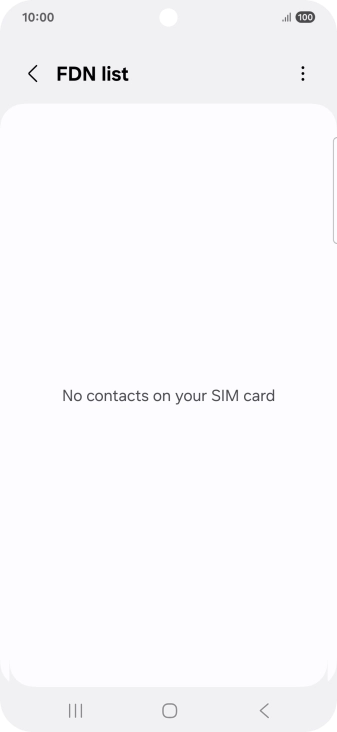 Press the menu icon.