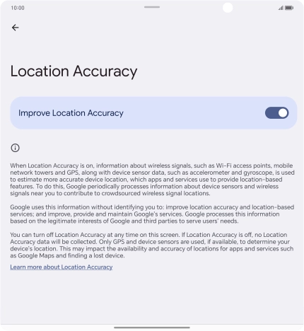 If you press the indicator next to 