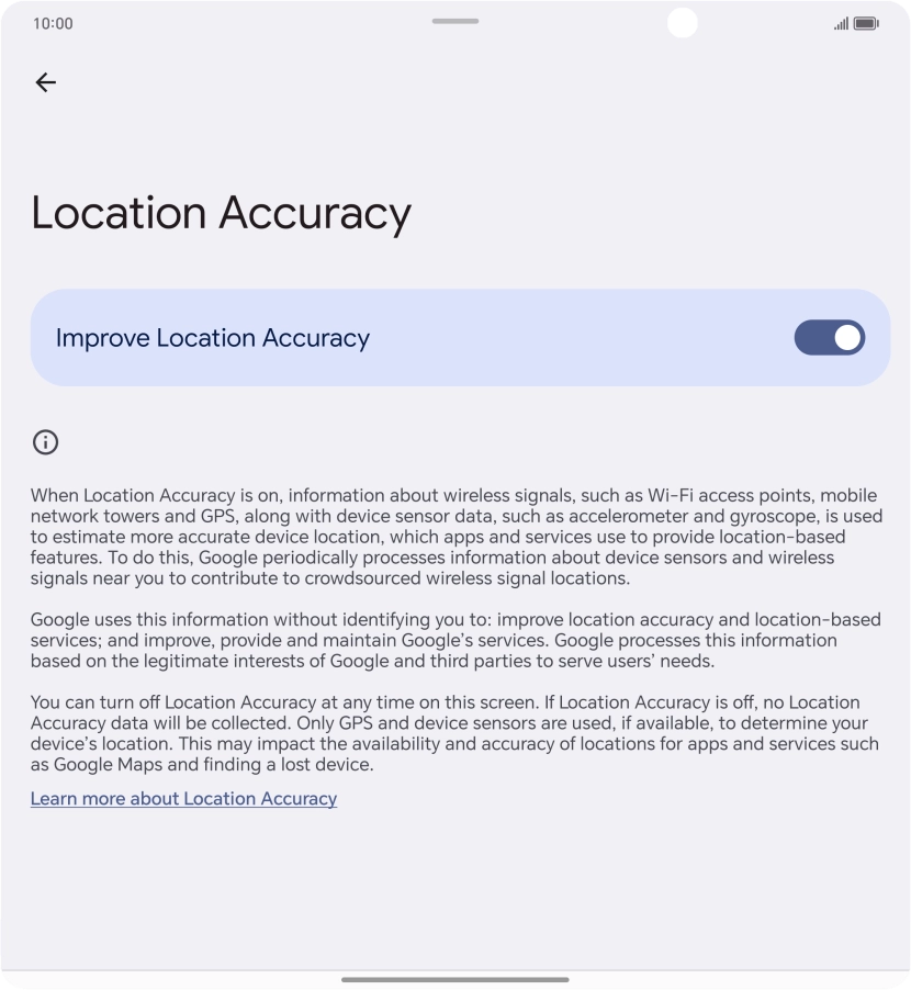 If you press the indicator next to 