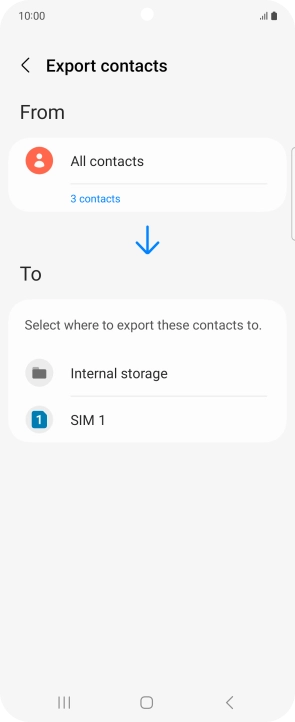 Press the name of the SIM.