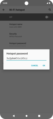 Key in the required password and press OK. Key in the required password and press OK.