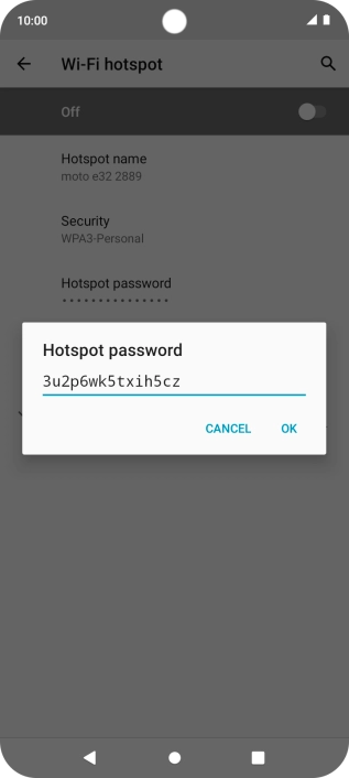 Key in the required password and press OK. Key in the required password and press OK.