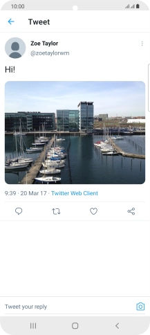 Press the text input field.
