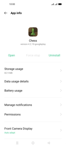 Press Storage usage.