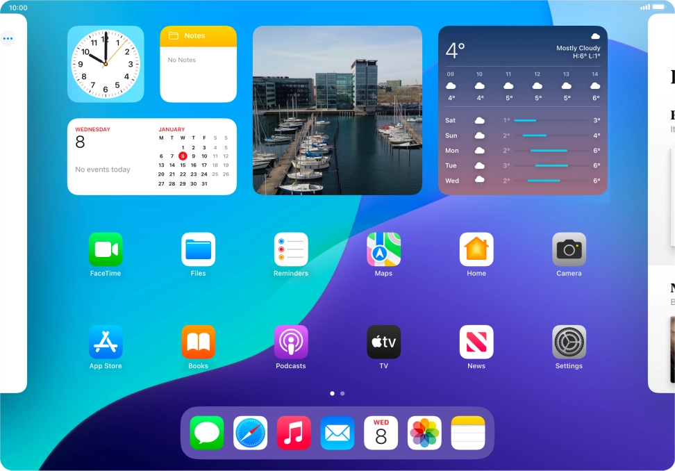 Press the required app.