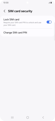 Press Change SIM card PIN.