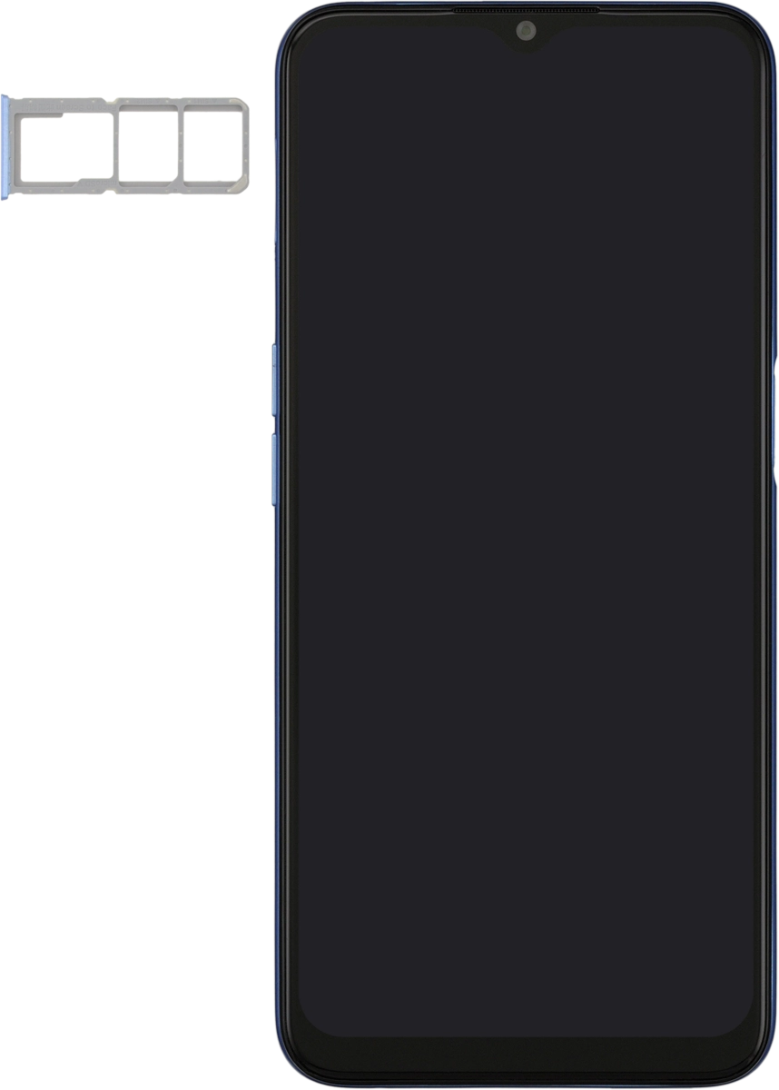 Turn your SIM so the angled corner of the SIM matches the angled corner of the first SIM holder and place your SIM in the SIM holder.