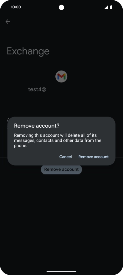 Press Remove account.