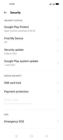 Press SIM card lock.