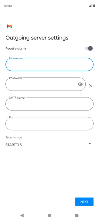Press the field below 