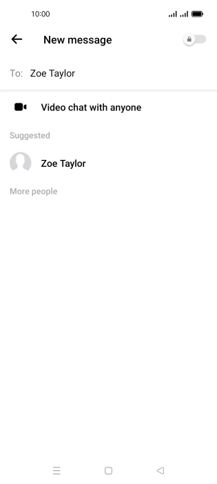 Press the required contact.