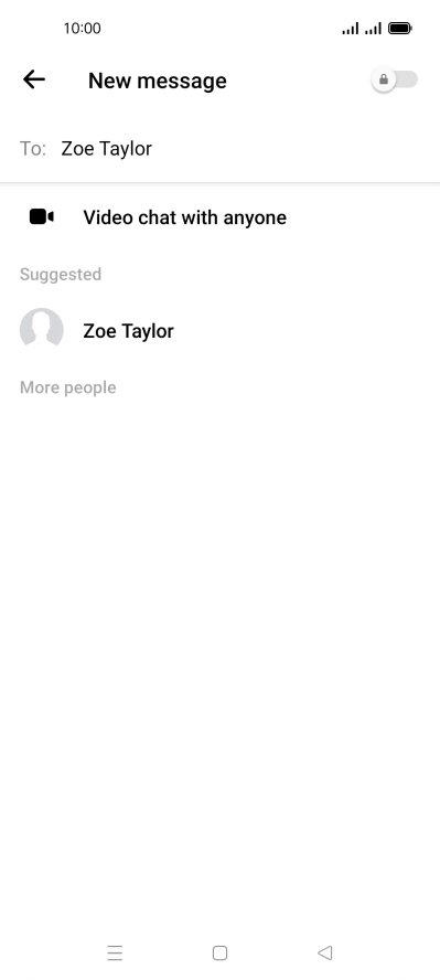 Press the required contact.