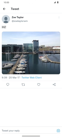 Press the text input field.
