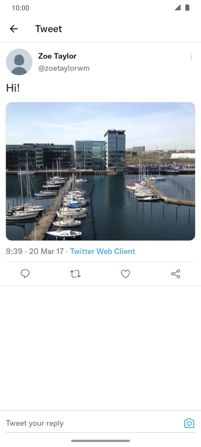 Press the text input field.
