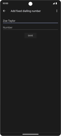 Press Number and key in the required phone number.