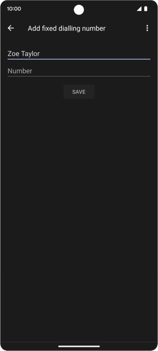 Press Number and key in the required phone number.