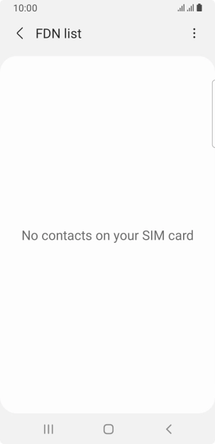 Press the menu icon.