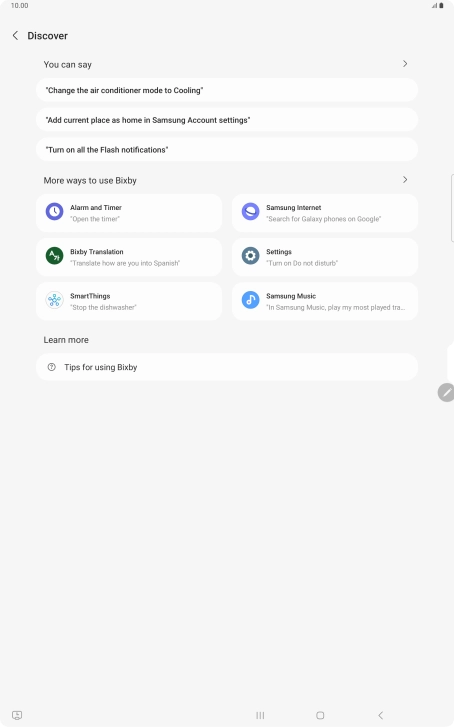 Press You can say for more examples.