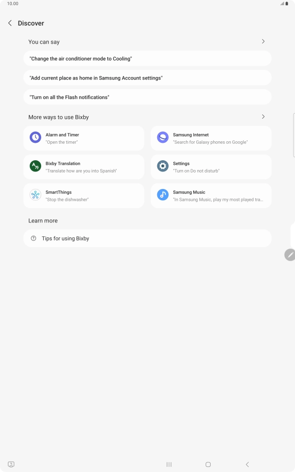 Press You can say for more examples.