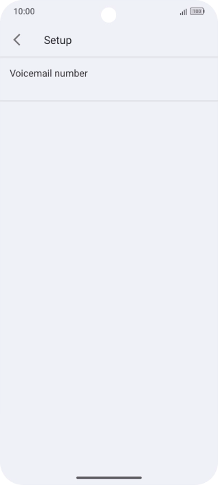 Press Voicemail number.