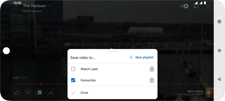 Press the required playlist.