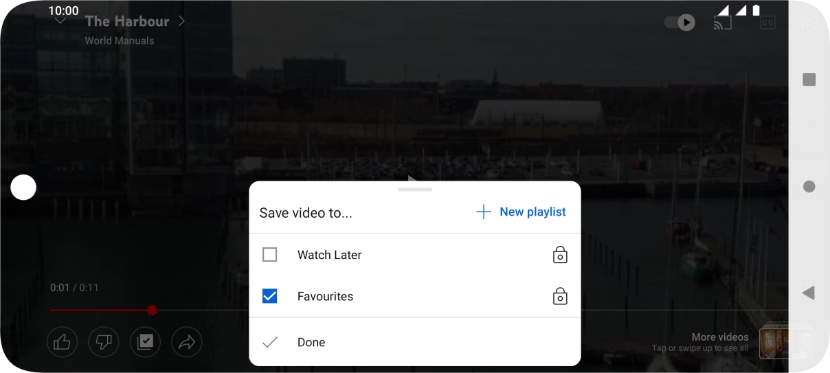 Press the required playlist.