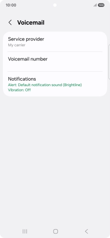 Press Voicemail number.