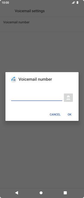 Key in +447836121121 and press OK.