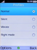 Select Silent to turn on silent mode.