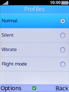 Select Silent to turn on silent mode.