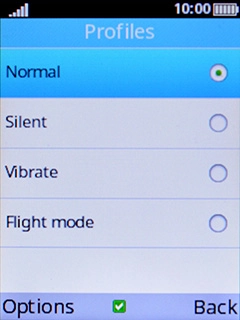 Select Silent to turn on silent mode.