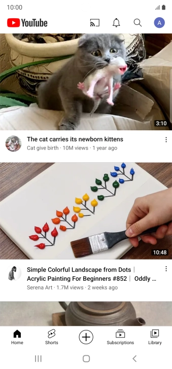 Press the upload icon.