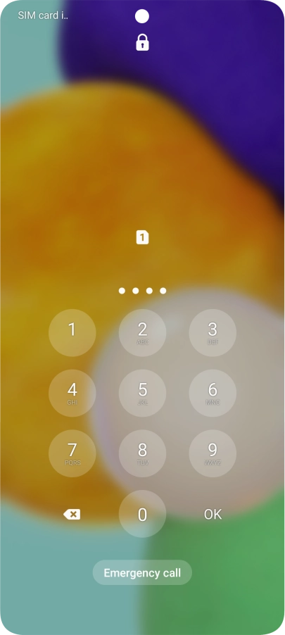 Key in a new four-digit PIN and press OK.