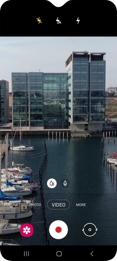 Press the required setting.