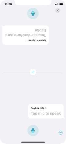 Press the end icon to end two-way view.