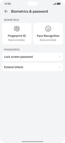 Press Fingerprint ID.