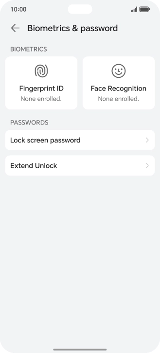 Press Fingerprint ID.