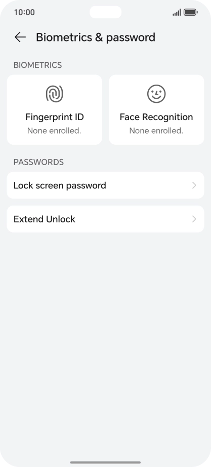 Press Fingerprint ID.