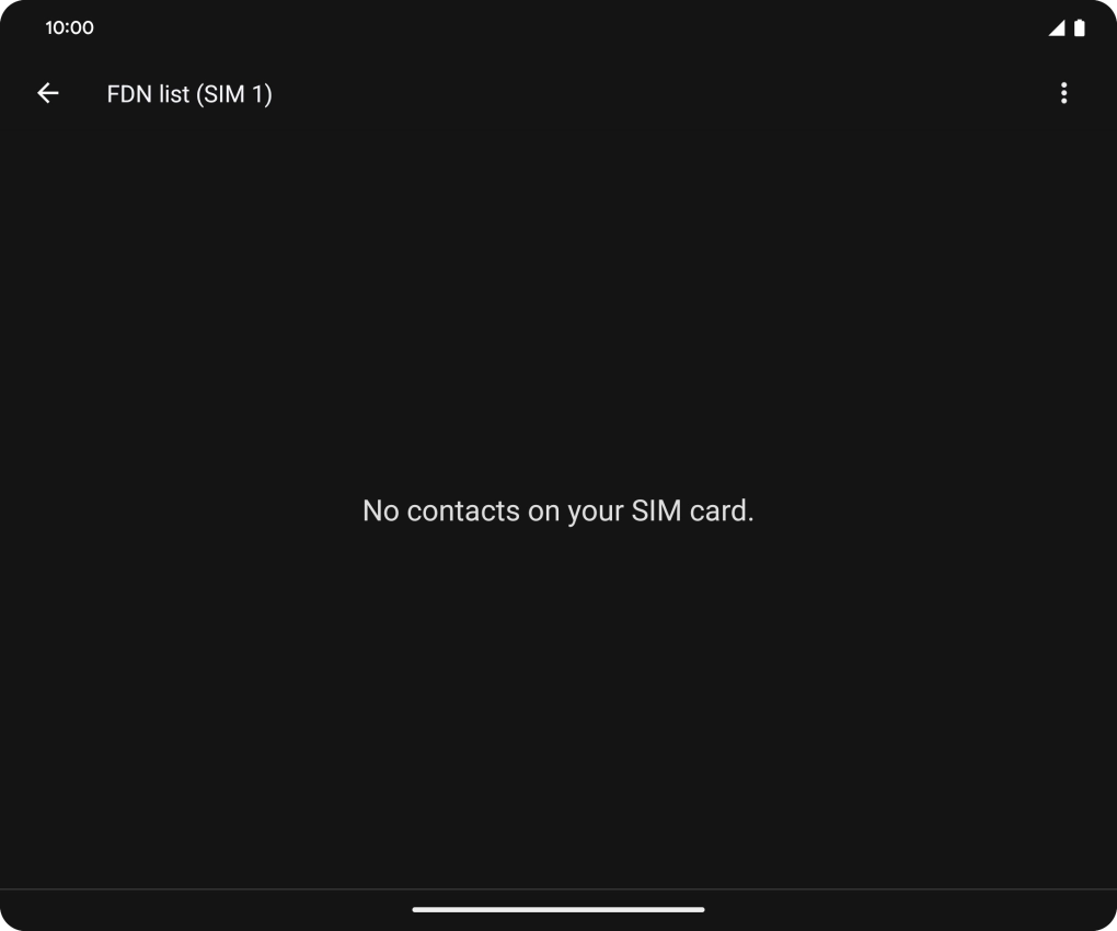 Press the menu icon.