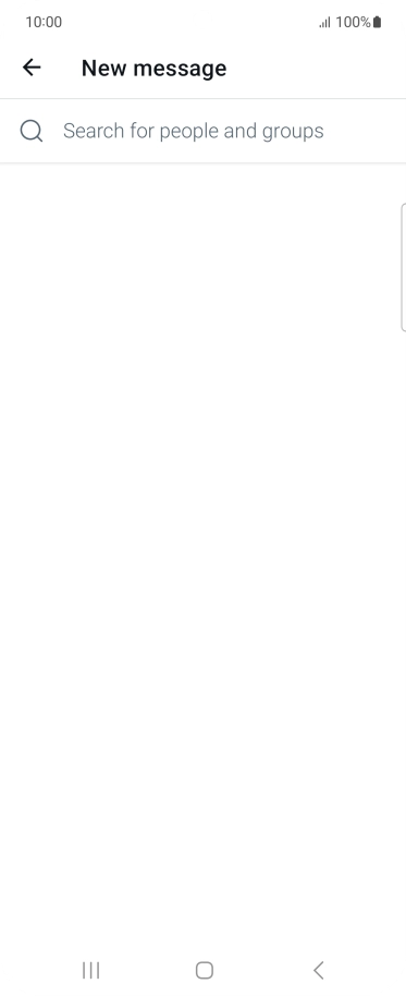 Press the search field.